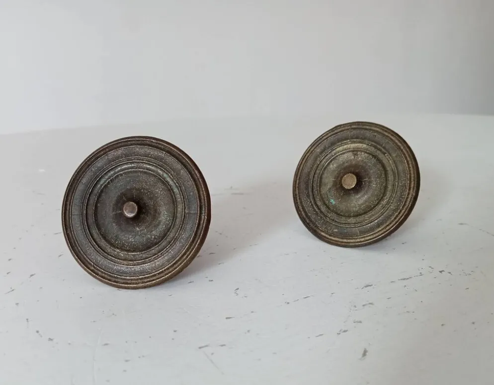 Paire de boutons de meubles anciens Empire XIXeme