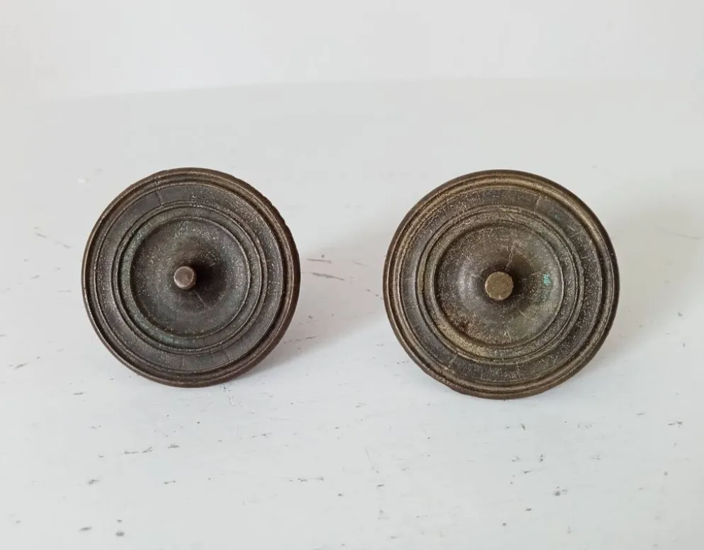 Paire de boutons de meubles anciens Empire XIXeme