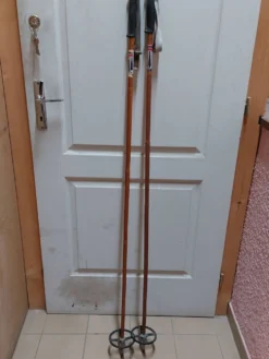 Paire de bâtons de ski vintage en bambou VM Staven - Lot 2