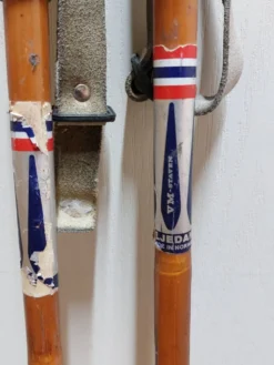 Paire de bâtons de ski vintage en bambou VM Staven - Lot 2