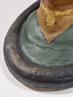 Paire de bustes antiques en céramique représentant des portraits du Rajasthan