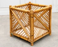 Paire de cache-pots, panières en rotin Vivai Del Sud, 1970