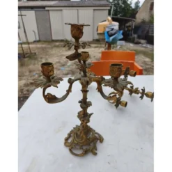Paire de candélabres en bronze XIXe siècle