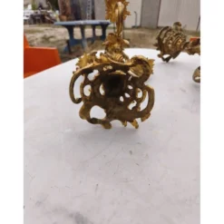 Paire de candélabres en bronze XIXe siècle