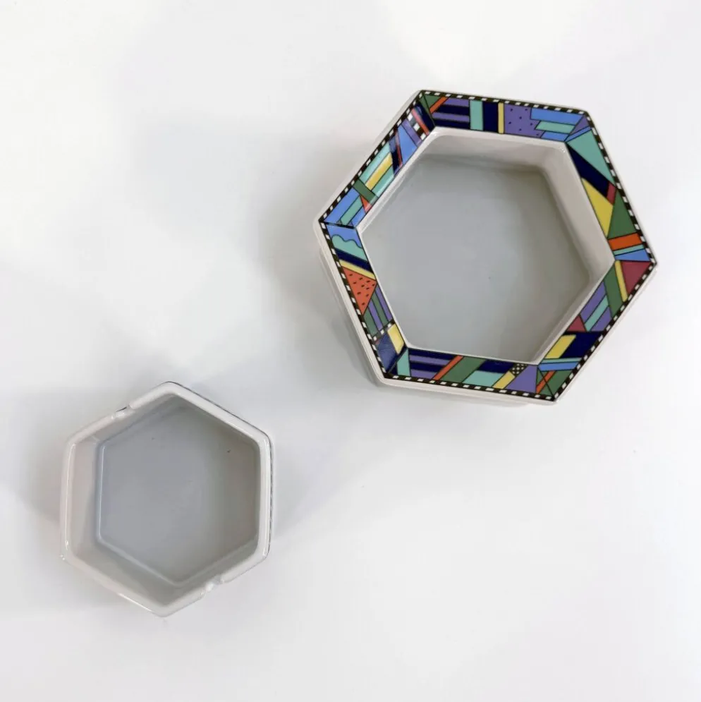 Paire de cendriers Metropol de Barbara Brenner pour Rosenthal, 90