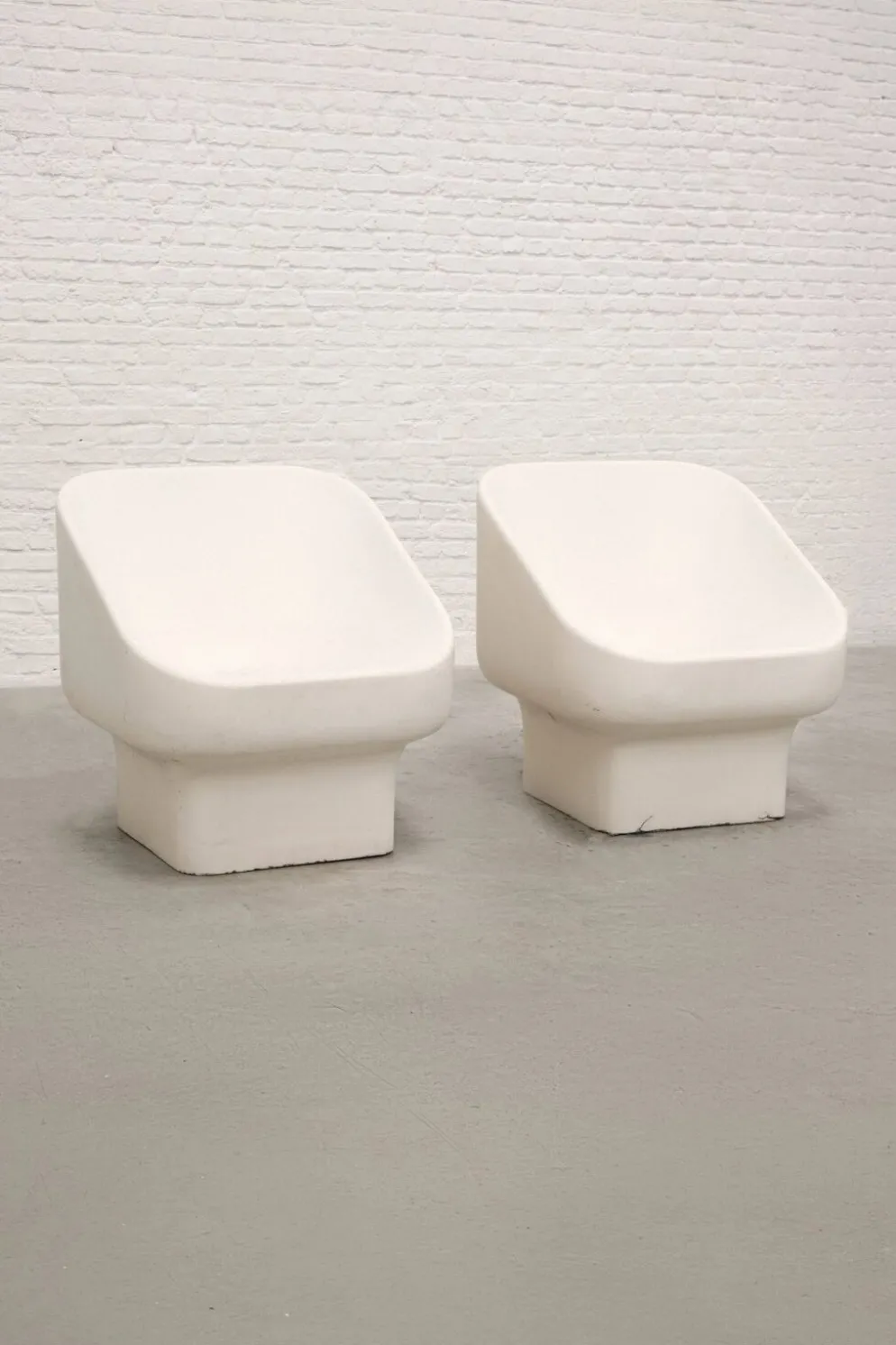Paire de chaises longues en fibre de verre Douglas Deeds pour Sintoform, USA