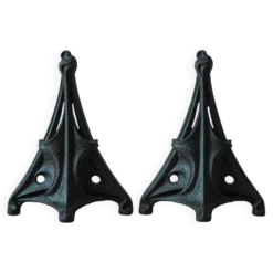 Paire de chenets Art Nouveau en fonte dans le style Hector Guimard, déco
