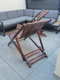 Paire de chiliennes en bambou