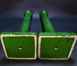 Paire de Colonnes Décoratives Néoclassiques Hollywood Regency 33x12 cm