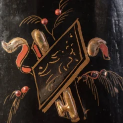 Paire de colonnes piédestaux de style chinoiserie