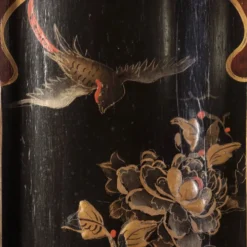 Paire de colonnes piédestaux de style chinoiserie