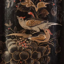 Paire de colonnes piédestaux de style chinoiserie