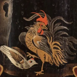 Paire de colonnes piédestaux de style chinoiserie