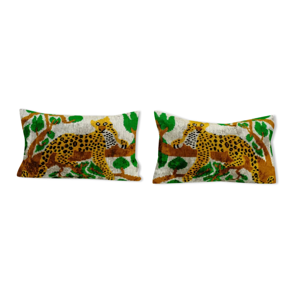 Paire de coussins Ikat