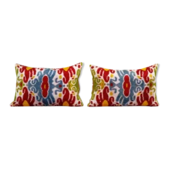 Paire de coussins Ikat