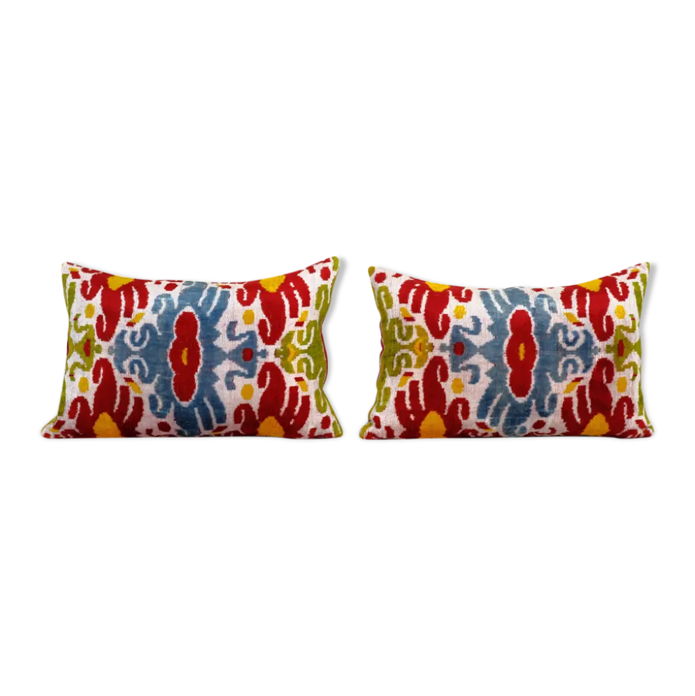 Paire de coussins Ikat