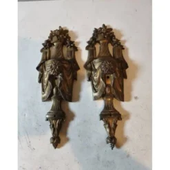 Paire de décoration en bronze XIXe siècle