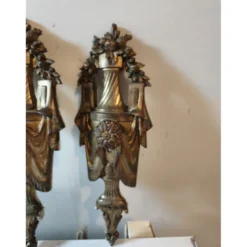 Paire de décoration en bronze XIXe siècle