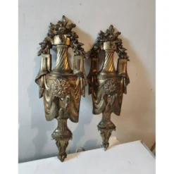 Paire de décoration en bronze XIXe siècle