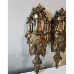 Paire de décoration en bronze XIXe siècle