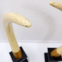 Paire de fausses défenses d'éléphant - 20ème siècle H:82cm