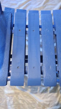 Paire de fauteils de jardin ou de terrasse bleu outremer