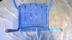 Paire de fauteils de jardin ou de terrasse bleu outremer