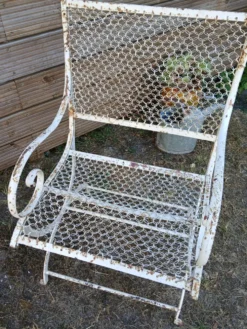 Paire de fauteuils de Jardin en métal début XX émé