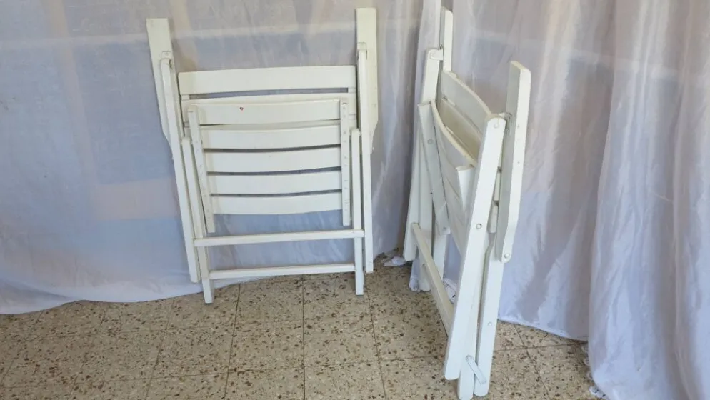 Paire de fauteuils de jardin pliants