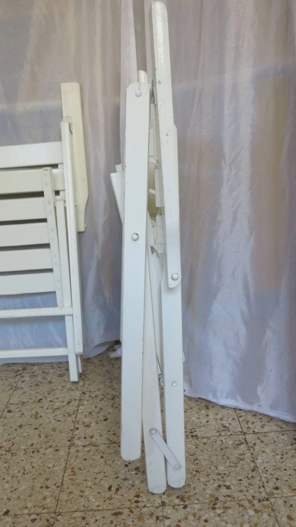 Paire de fauteuils de jardin pliants