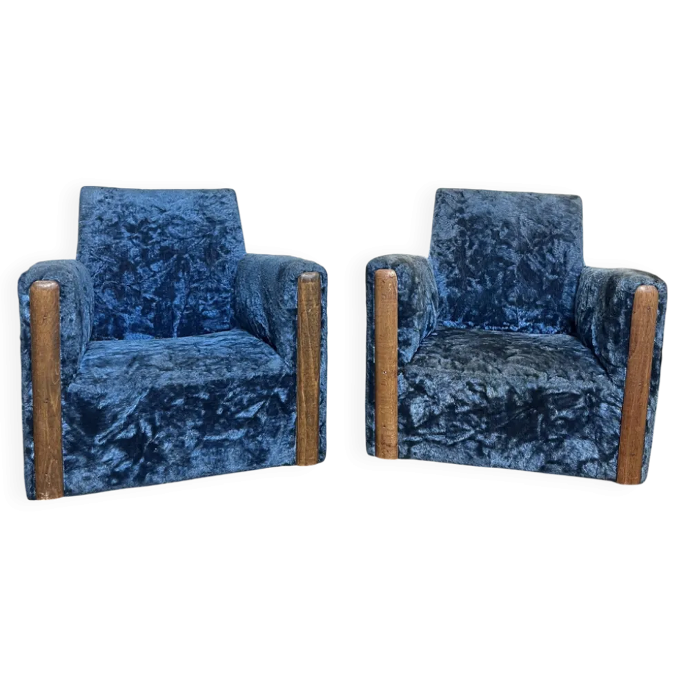 Paire de fauteuils de maitrise