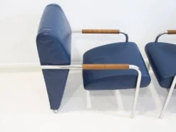 Paire de fauteuils Niccola bleues par Andrea Branzi pour Zanotta