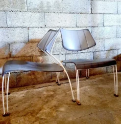 Paire de fauteuils vintage hasslo par Monika Mulder pour ikéa 1990