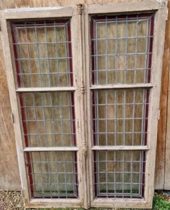 Paire de Fenêtre vitraux