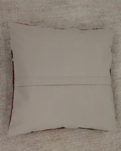 Paire de housses de coussin géométriques kilim turc tissé à plat