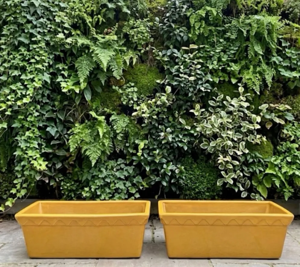Paire de jardinières en céramique émaillée SILMA Italie - Années 70