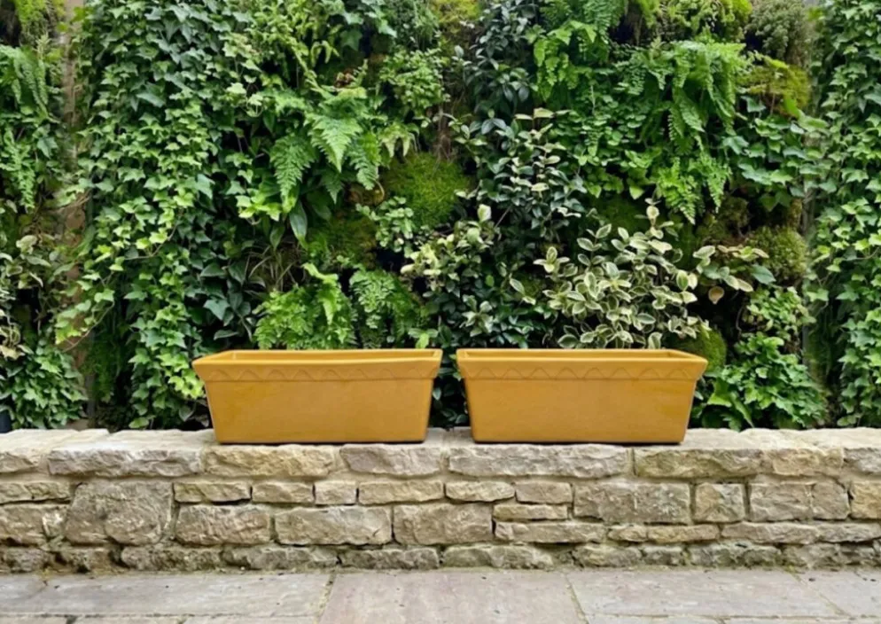 Paire de jardinières en céramique émaillée SILMA Italie - Années 70