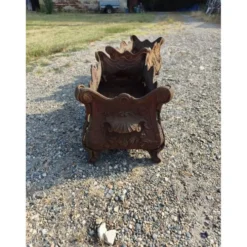 Paire de jardinières en fonte 1900 de style rocaille Charleville - Mézières