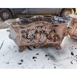 Paire de jardinières en fonte 1900 de Charleville - Mézières