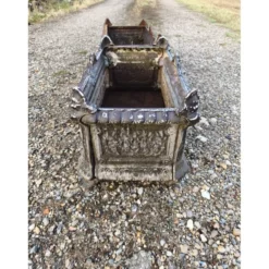 Paire de jardinières en fonte 1900 de Charleville-Mézières