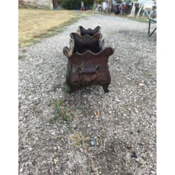 Paire de jardinières en fonte 1900 de style rocaille Charleville - Mézières