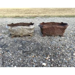 Paire de jardinières en fonte 1900 de Charleville - Mézières