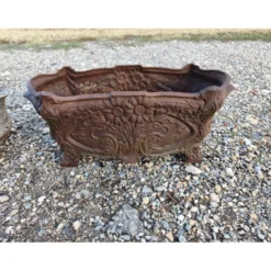 Paire de jardinières en fonte 1900 de Charleville - Mézières