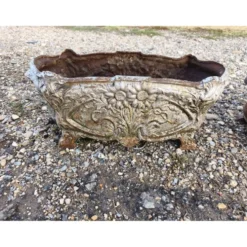 Paire de jardinières en fonte 1900 de Charleville - Mézières