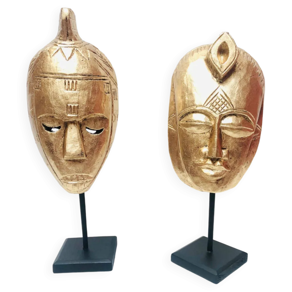 Paire de Masques Africains