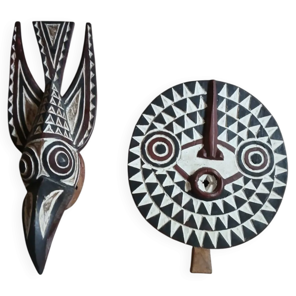 Paire de masques Africains/ Burkina
