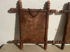 Paire de miroirs en bois, années 40