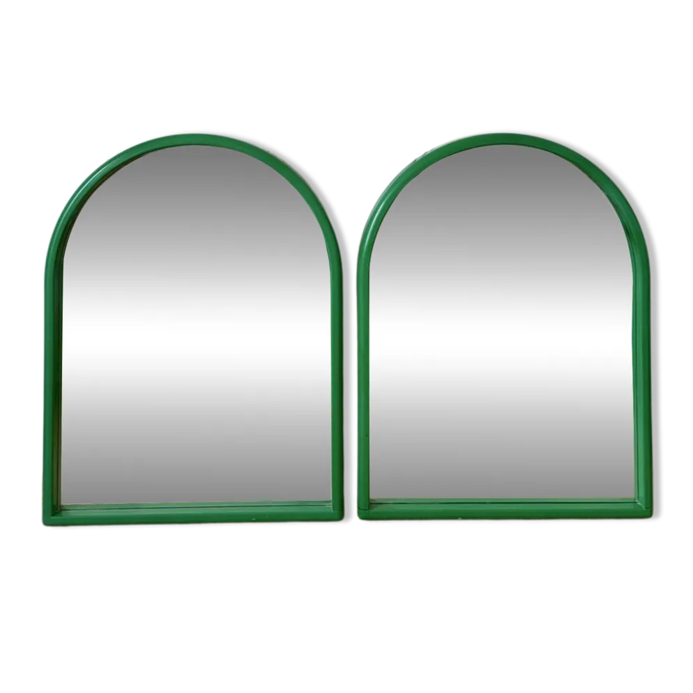 Paire de miroirs en plastique italien Gedy 1970
