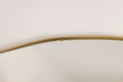 Paire de miroirs style Gio Ponti, cerclage en laiton, années 80
