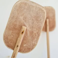 Paire de pagaies en bois